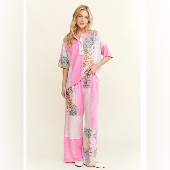 Pink Patchwork Pants - Picture 4 of 5